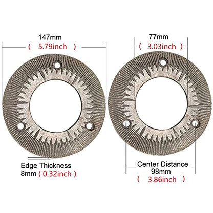 2PCS Grinding Sheets for 3000W 110V Electric Grain Mil