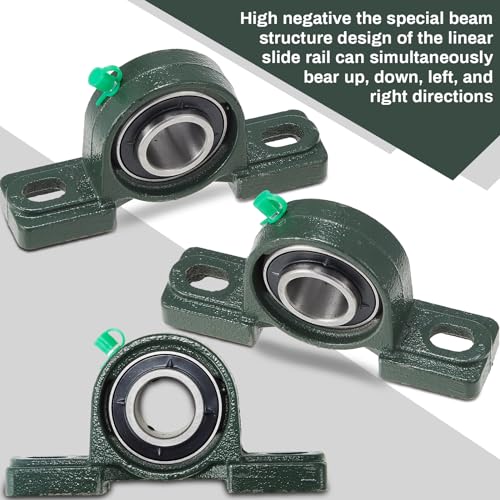 Gisafai 4 Pcs UCP205-16 Pillow Block Bearing with 1" Bore - style: UCP205-16