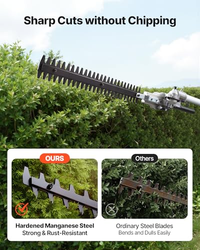 VEVOR Gas Hedge Trimmer 2 Cycle 63 cc 5-in-1 Gas Power Handheld Cutter - size: 63cc