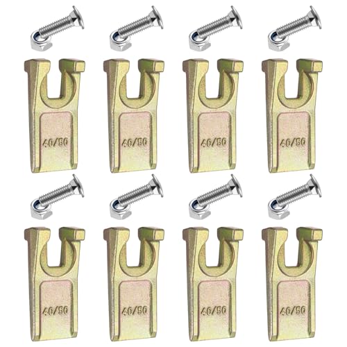 8 Sets Degree Spiral Drill Teeth with Hardware, for Digging Crumbly Rock, Soil, and More