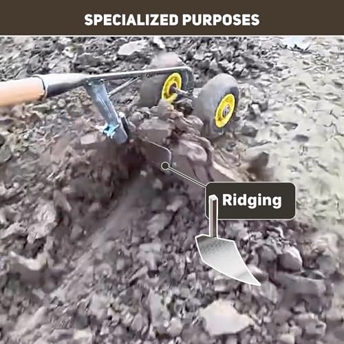 Manual Rolling Garden Hoe Head, Multi-Functional Cultivator and Soil Loosener