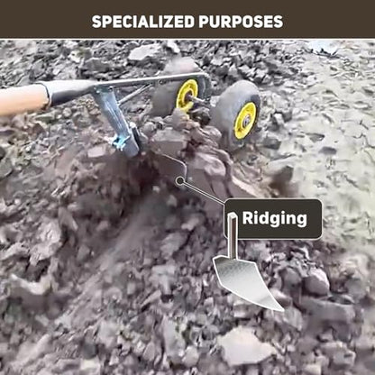 Manual Rolling Garden Hoe Head, Multi-Functional Cultivator and Soil Loosener