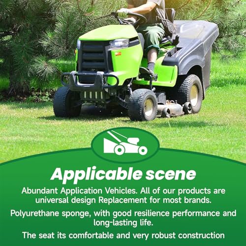 Black High Back Lawn Mower Seat Replacement for John Deere Replacement for Toro