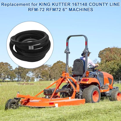 167148 Mower Deck Belt Replacement for King KUTTER RFM-72
