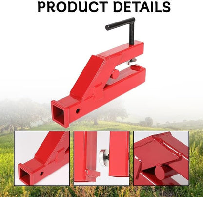 HECASA Clamp On Trailer Hitch 2" Ball Tractor Mount Receiver Hitch Mount Adapter Compatible with Deere Bobcat Tractor Bucket