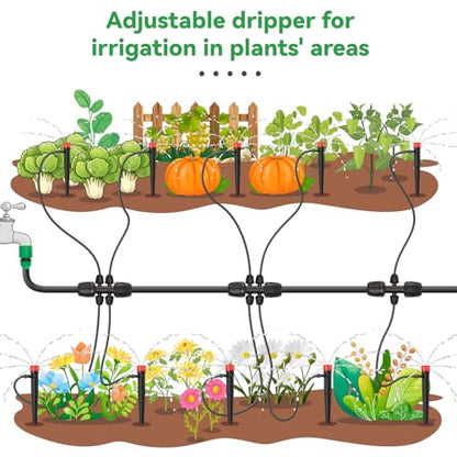 100pcs Drip Irrigation Emitters for 1/4" Drip Tubing - size: 100pcs Drip Emitters