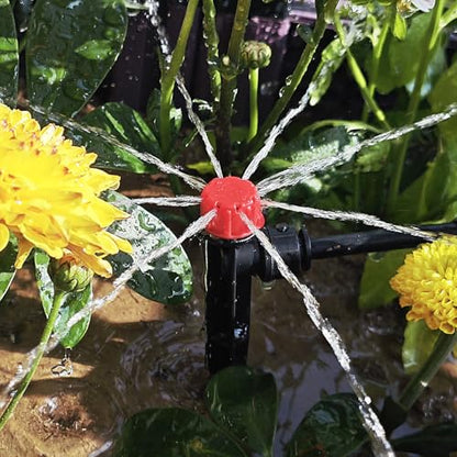 60 Pcs Quick-Connect Drip Irrigation Emitters for 1/4 inch Irrigation Tubing 360 Degree Adjustable Water Flow Drip Irrigation Heads Irrigation Drippers for Potted Plants Flower Raised Bed Vegetable - size: 60 Pcs Quick-connect Drip Emitters