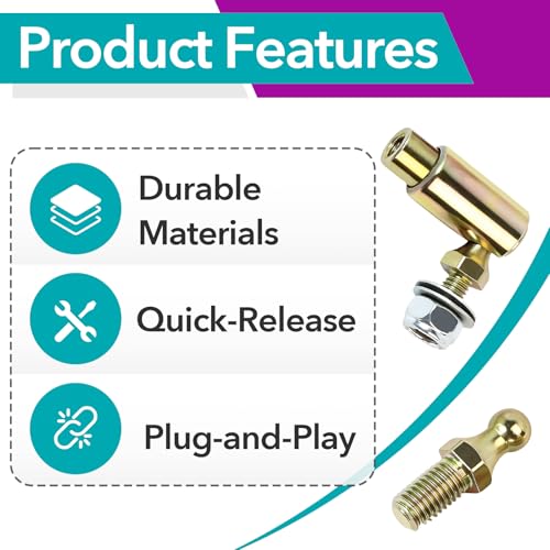2 Pcs Quick Release Throttle Disconnect, 10-32 Female Thread