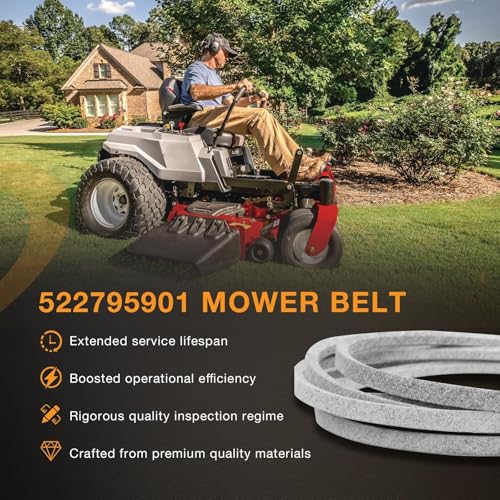 539104335 Mower Deck Belt Fits Husqvarna/Dixon/Exmark with 61" Deck - size: 522795901