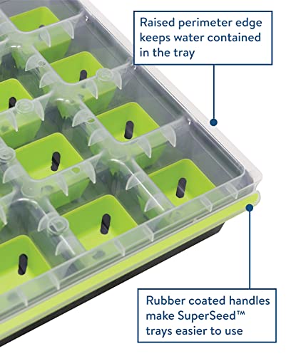 Burpee SuperSeed 16 XL Cell Reusable Seed Starting Tray for Seedlings - size: 16 Cells