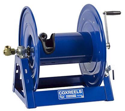 Coxreels 1125-4-500 Steel Hand Crank Hose Reel | Steel Hose Reel | 1/2 x 500' | 17.63”x41.5”x18.75” - size: 1/2" x 500'