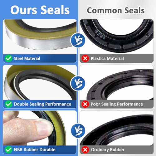 4pcs 010-019-00 Double Lip Grease Seal 1.719"x2.565" for Dexter Axle