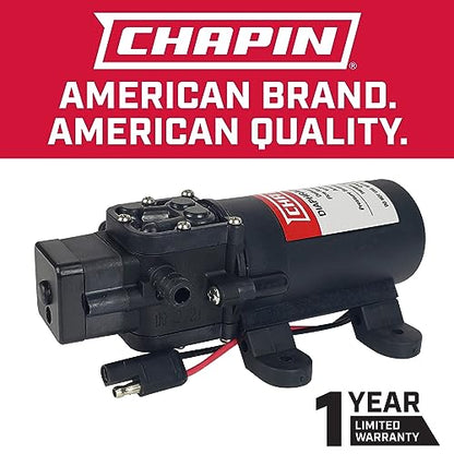CHAPIN 12V Diaphragm Pump with Self-Priming Performance - size: 1.0 GPM Standard