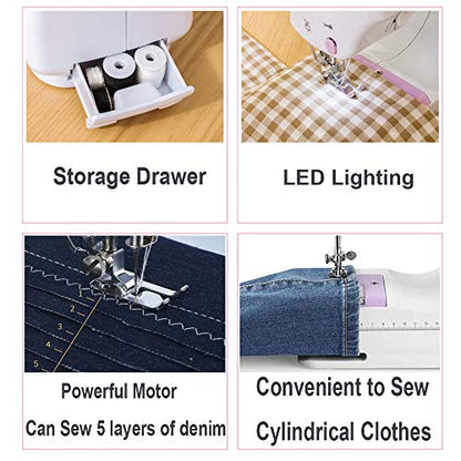Sewing Machine for Beginners, Electric Portable Mini