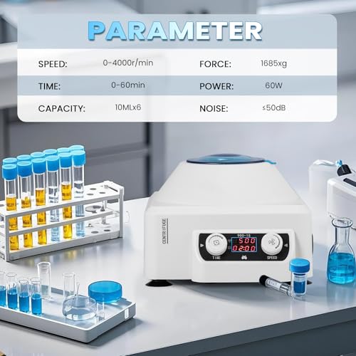 Mxmoonant Centrifuge Machine, 4000RPM Lab Benchtop PRP Centrifuges