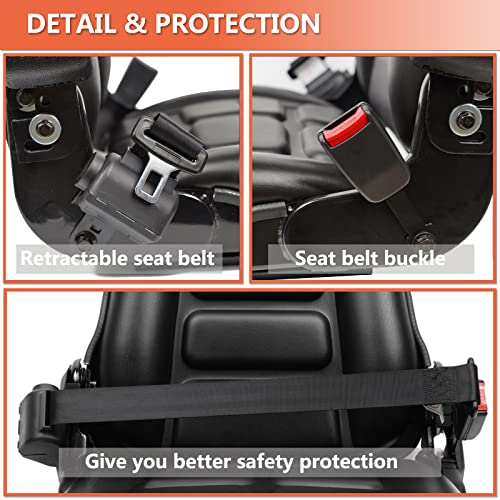 Universal Forklift Seat, Tractor Seat with Micro Switch,Armrest And Safety Belt,for Tractor,Excavator Skid Loader Backhoe Dozer Telehandler