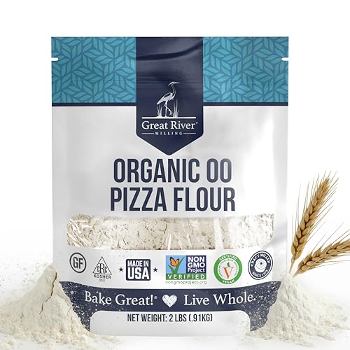 Great River Milling Organic 00 Pizza Flour, Neapolitan Style, 2 lb - size: 2 LB