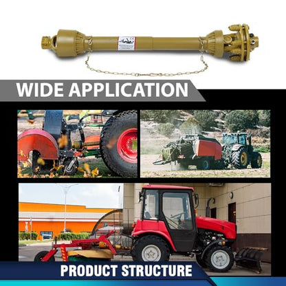 PIT66 PTO Shaft,6 Spline Both Ends 1-3/8" PTO Drive Shaft,Series 4 Tractor