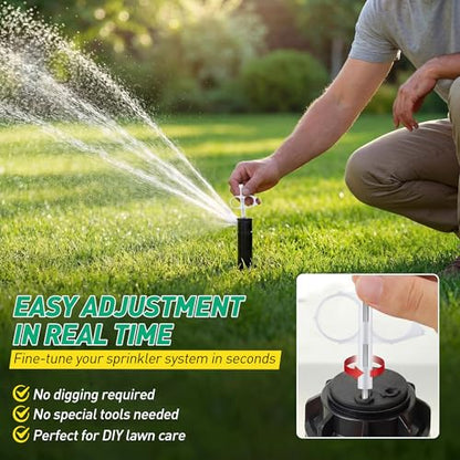 Sprinkler Adjustment Tool Compatible with Hunter/Rain Bird, Green & White - color: Green & White