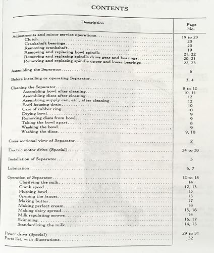 AgPubs Operators Manual for Mccormick 2-S 3-S 4-S 5-S Cream Milk Separator Owners