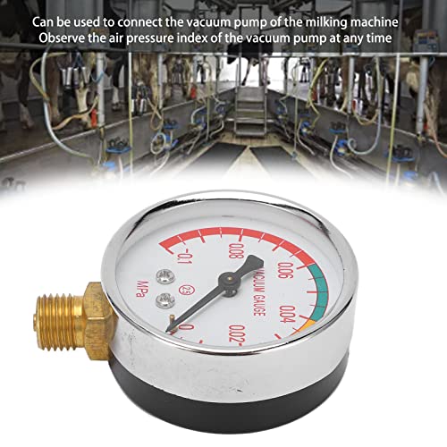 Zerodis Milking Machine Digital Vacuum Gauge, Multicolor Digital Design for Farm,
