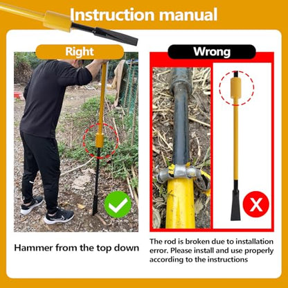Root Cutting Hole Digging Tool Tamping Bars Garden Remover