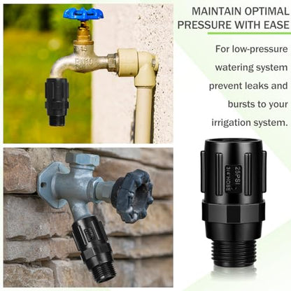Tondiamo 3 Pcs 25 PSI Drip Irrigation Pressure Regulator 3/4" Hose Thread - size: 25 PSI