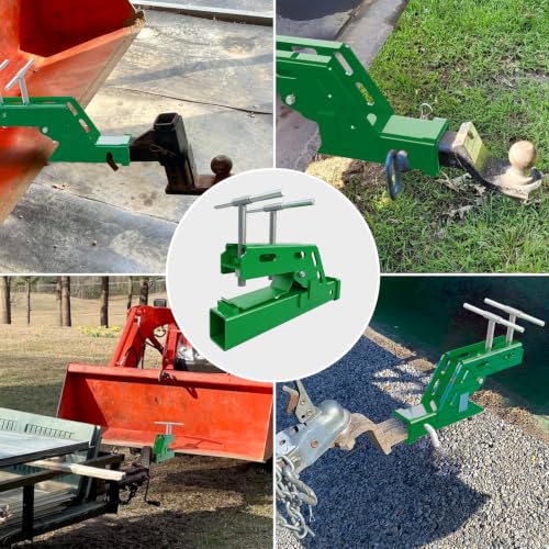 Clamp On Trailer Hitch 2" Receiver, Heavy-Duty Bucket Trailer Hitch, Green - color: Green