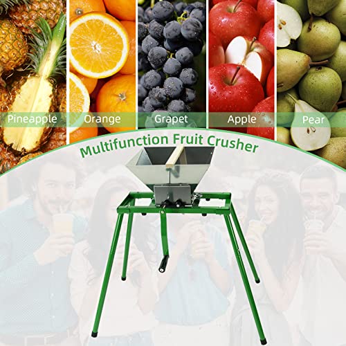 Fruit and Apple Crusher and Apple Cider Wine Press with Filter Bag