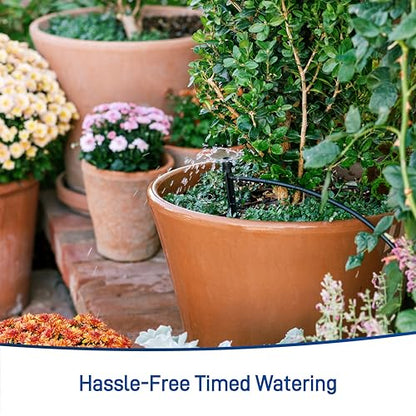 Orbit 69600 Shrub and Flower Bed Drip Irrigation Kit with B-hyve (Gen 2) Smart Hose Watering Timer - style: Smart Timer