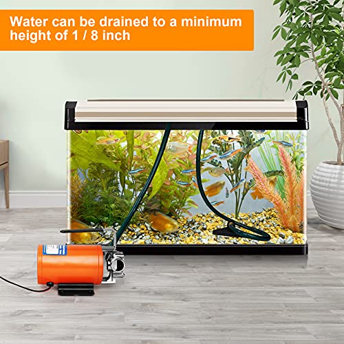 12V Water Transfer Pump 1/10HP Electric Water Pump Utility Pump-Orange - style: Orange-Standard