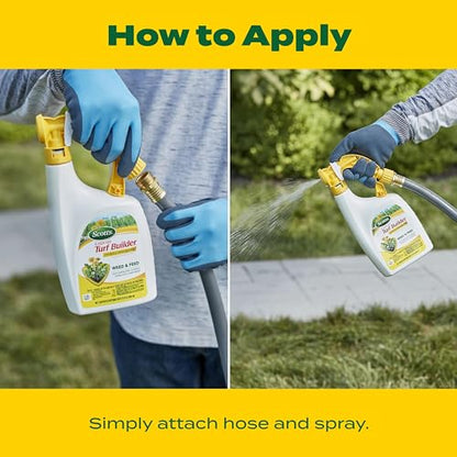 Scotts Liquid Turf Builder with Plus 2 Weed Control, 32 fl. oz. - size: Liquid 32 fl. oz.