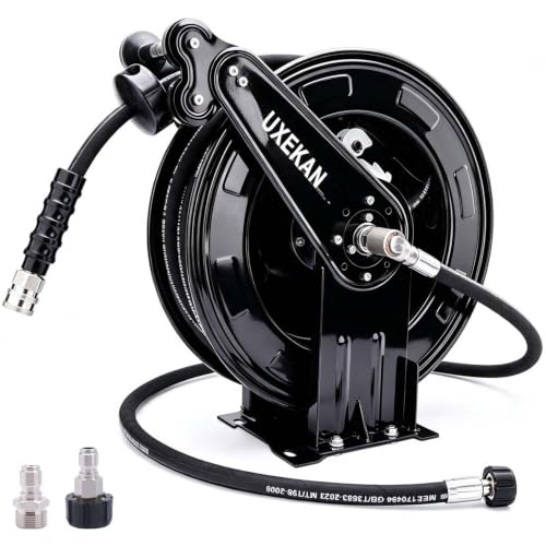 4000 PSI Pressure Washer Hose Reel with 50FT 3/8" Hose
