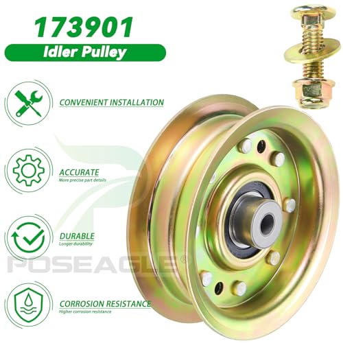 2 Pack 156493 Pulley for Husqvarna YTH180 YTH1746 YTH2046 Tractors - size: 2x173901