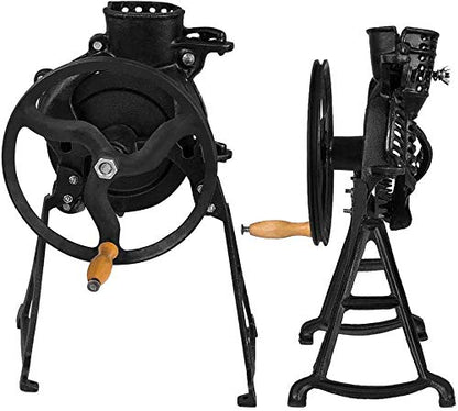 Hand Corn Sheller Heavy Duty Shelling Machine Manual Farm Corn Thresher Corn Remover Tools Hand Sheller with Wooden Handle Cast Iron Manual Thresher