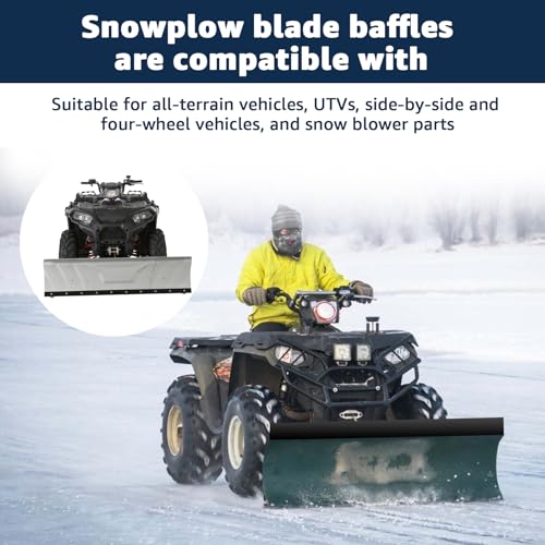 Universal Drilled Snow Plow Blade Flap 72" x 6" x 1/4"Rubber Snow Deflector