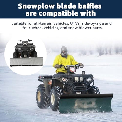 Universal Drilled Snow Plow Blade Flap 72" x 6" x 1/4"Rubber Snow Deflector