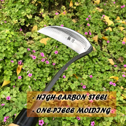 Grass Sickle Hoe Gardening Handheld Tool Weeding Tools for Garden (Grey) - color: Gray