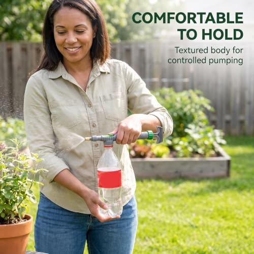 Handheld Sprayer - High Pressure Air Pump Manual Sprayer with Adjustable Nozzle - Garden Pump Sprayer - Hand Pump Sprayer Pressure Sprayer Top for Home Lawn Garden Watering Lawn and Garden Sprayers