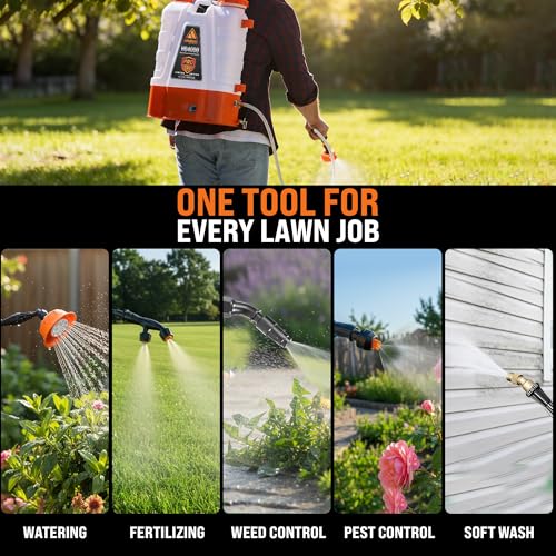 PetraTools HD4000 Battery Powered Backpack Sprayer, 8 Hr Runtime, 9 Nozzles - style: HD4000 Pro Series