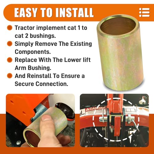10Pcs 302910 30291E1 Lower Lift Arm Bushing Fit Cat I to Cat II Quick Hitch - size: 10PCS