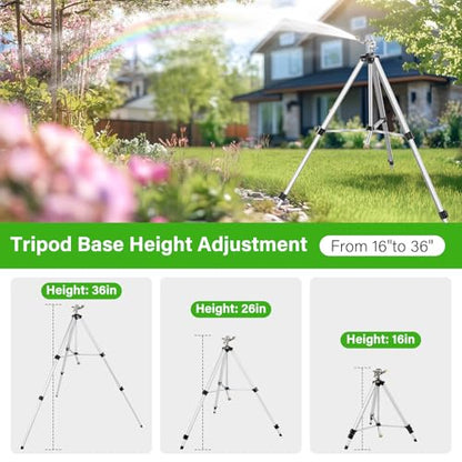 Heavy Duty Impact Sprinkler on Tripod Base,36 Inch Tripod Sprinkler - size: 36in