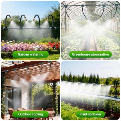 360°Adjustable Drip Irrigation System,200FT Irrigation System for Garden - size: 200Ft