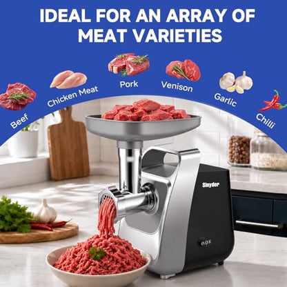 Electric Meat Grinder for Home,Sausage Stuffer and Kubbe Maker