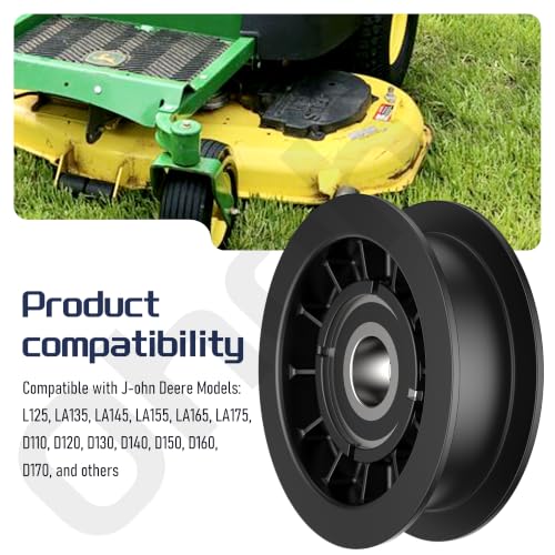 Ohoho GX20286 GX20287 GX20006 V-Idler Pulley & Flat Pulley & Drive Belt Kit