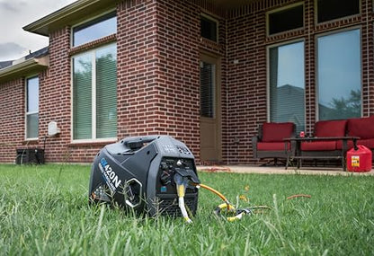Pulsar 4,200W Portable Gas-Powered Quiet Inverter Generator for Home Emergency Backup, Parallel Capability, RV Ready, Long Run Time, GX420N - style: 4200 Watts + Gas Only + RV Ready