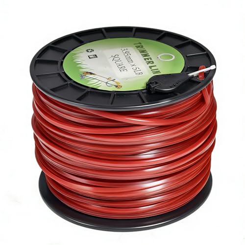 155" Square Commercial Trimmer Line 5LB Red 443FT Spool - size: 0.155"