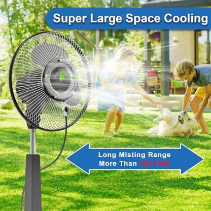 POCKET PANDA Fan Misters for Cooling Outdoor,Fan Misting Kit. - size: 19FT