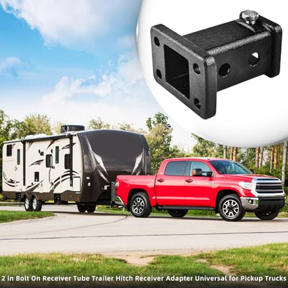 Flylin Trailer Hitch Adapter, for Bolt-On 2" Receiver Tube