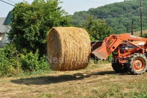 Front Loader Bucket Hay Bale Spear Attachment w/ 2 x 39" Bale Spears, Rated 3000 LB - size: 2 x 39"